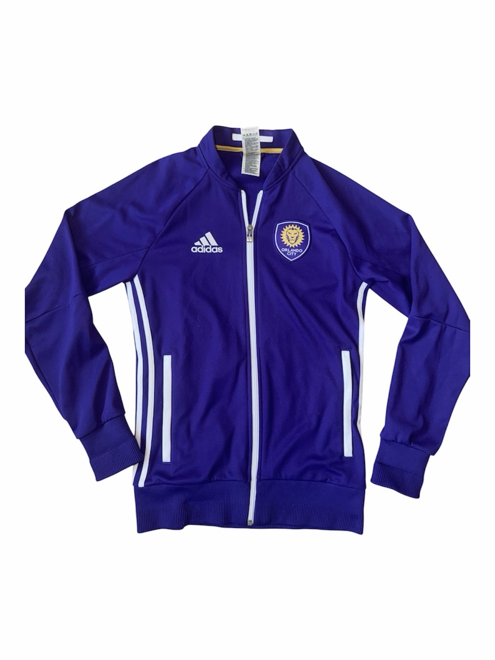 adidas Purple Full-Zip Soccer Track Jacket “Orlando City “